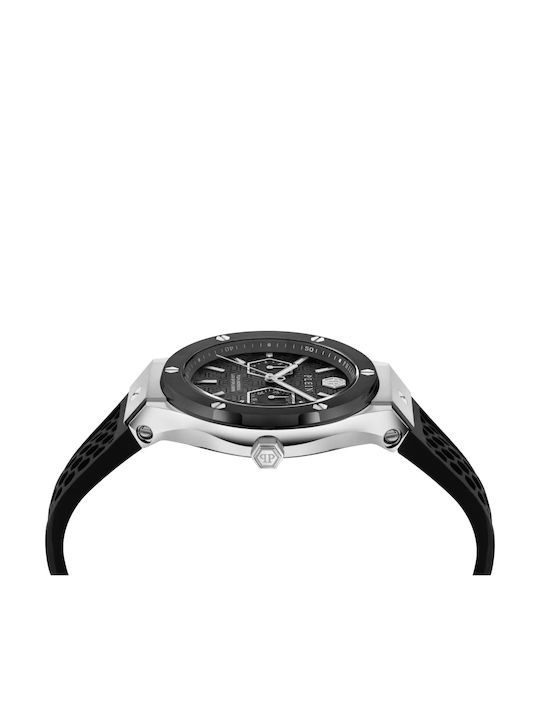 Philipp Plein Underdog Men's Watch 44mm Battery with Black Metal Bracelet