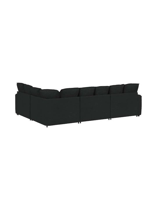 Ecksofa Schwarz 317x217x64cm