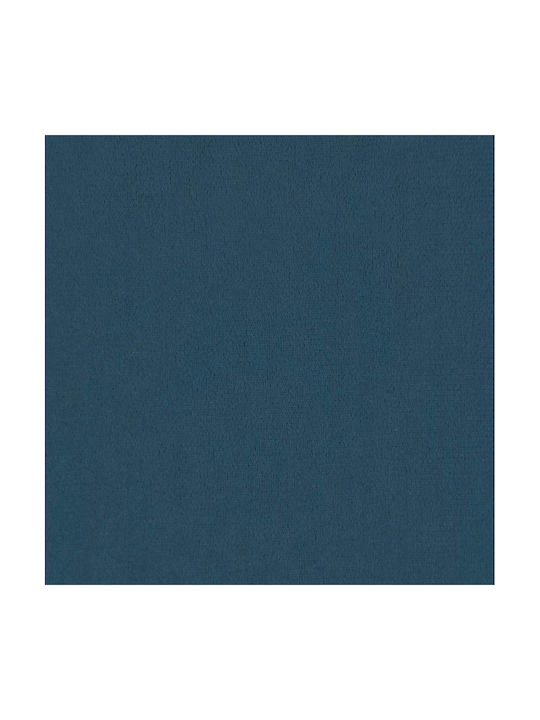 Two-Seater Velvet Blue Couch 124x67x74.5cm