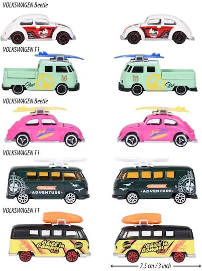 Majorette 1:64 Volkswagen Auto Geschenkset mit 5 Messern
