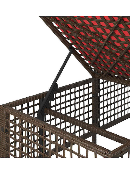 Outdoor Corner Sofa Rattan With Cushions 167x55x60cm