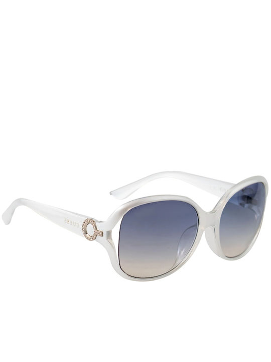Guess Woman Sunglasses with Black Metallic Frame and Blue Lens GO00010-21W