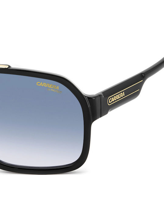 Carrera Herren Sonnenbrillen mit Schwarzem Horn umrandetem Rahmen und Grau Verlaufsfarbe Gläser 1014/S 2M2/08