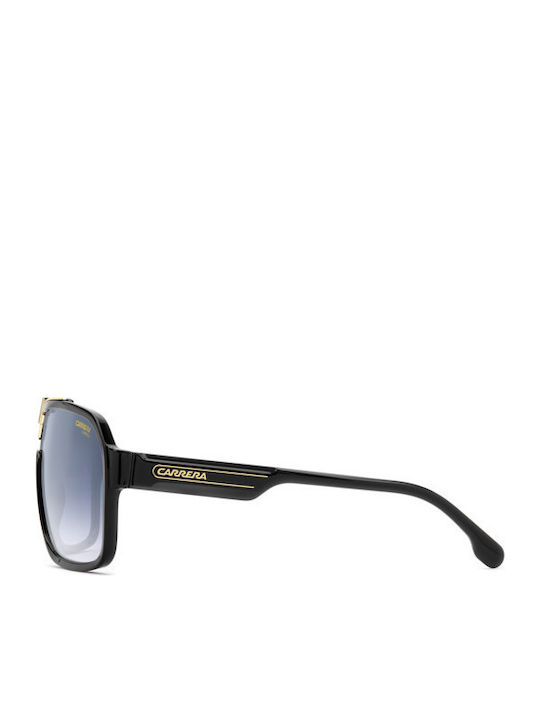 Carrera Herren Sonnenbrillen mit Schwarzem Horn umrandetem Rahmen und Grau Verlaufsfarbe Gläser 1014/S 2M2/08