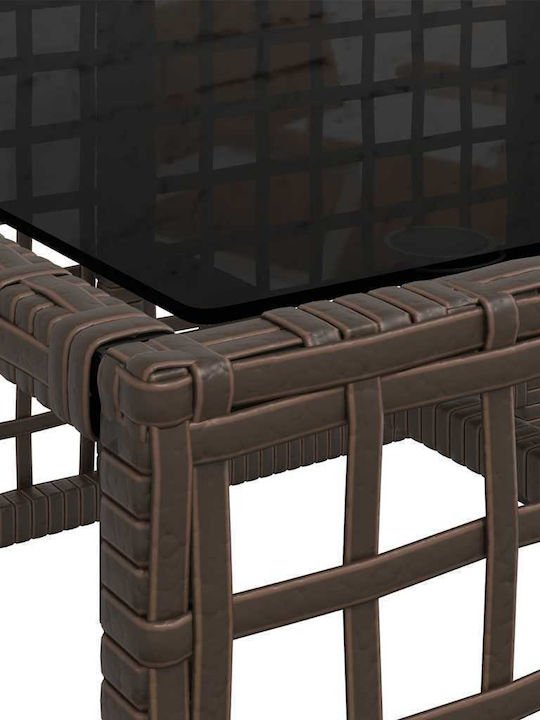 Outdoor Corner Sofa Rattan With Cushions 167x55x60cm