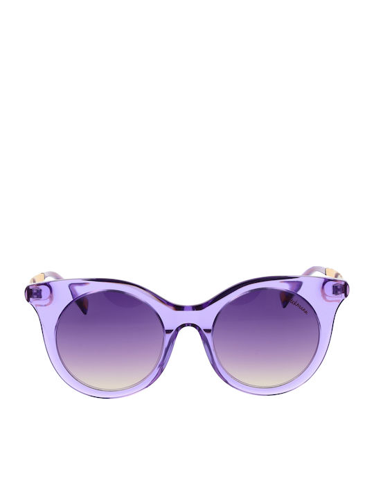 Ana Hickmann Women's Sunglasses with Purple Frame and Purple Gradient Lens HI9063 T01