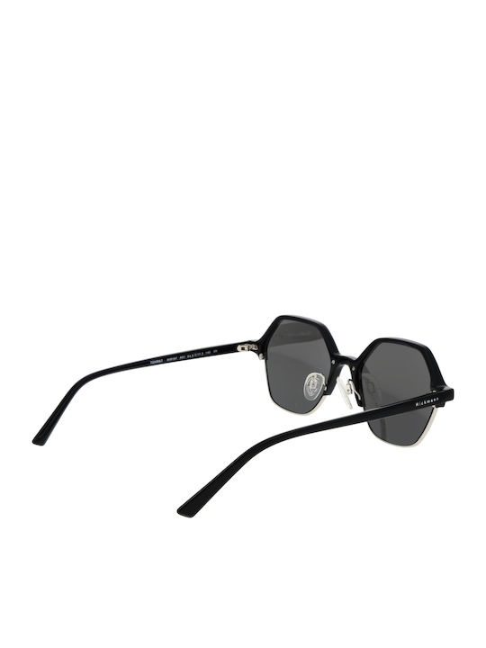 Ana Hickmann Women's Sunglasses with Black Plastic Frame and Black Lens