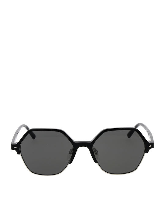 Ana Hickmann Women's Sunglasses with Black Plastic Frame and Black Lens