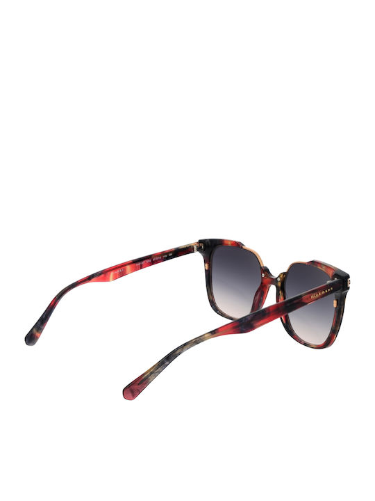 Ana Hickmann Women's Sunglasses with Brown Tartaruga Plastic Frame and Gray Gradient Lens HI9157 G22