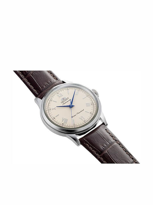 Orient Damenuhr 38,5mm Automatik mit Braunen Lederarmband