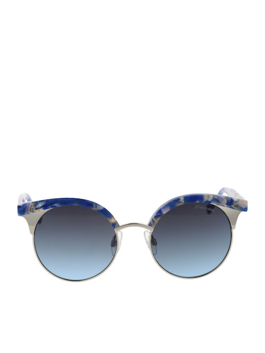 Ana Hickmann Men's Sunglasses with Blue Tartaruga Frame and Blue Gradient Lens HI3050 G21