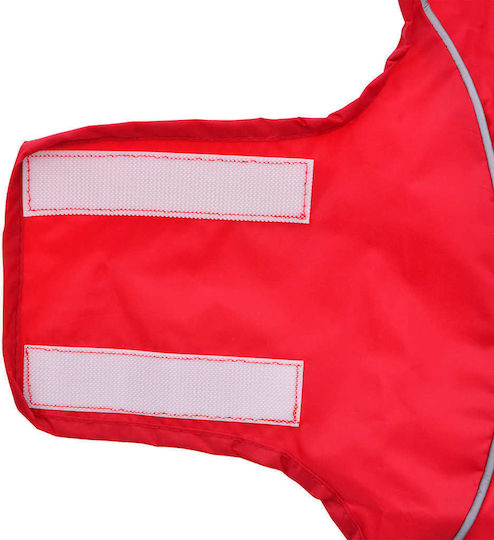 vidaXL Dog Coat Waterproof Red