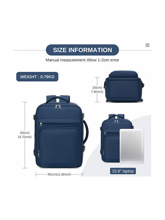 Miss Lulu Backpack Navy Μπλε