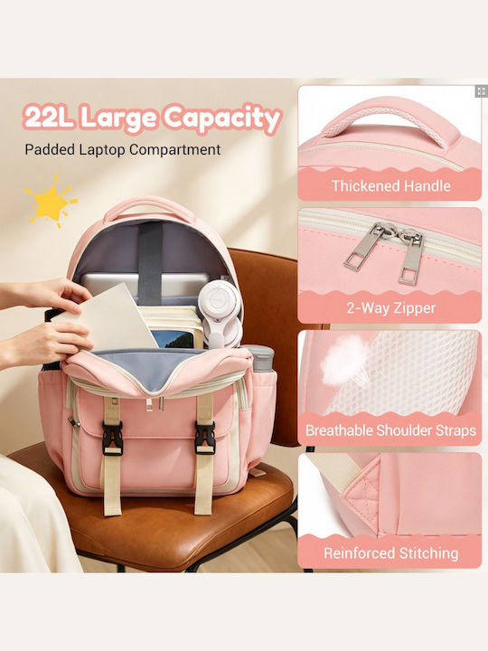 Miss Lulu Backpack Ροζ