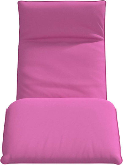 vidaXL vidaXL Beach Sunbed Pink Foldable Metallic 175x54cm