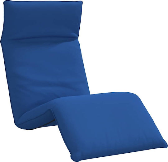 vidaXL vidaXL Beach Sunbed Blue Foldable Metallic 175x54cm