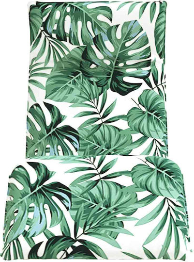 vidaXL vidaXL Beach Sunbed Green Foldable Metallic 175x54cm