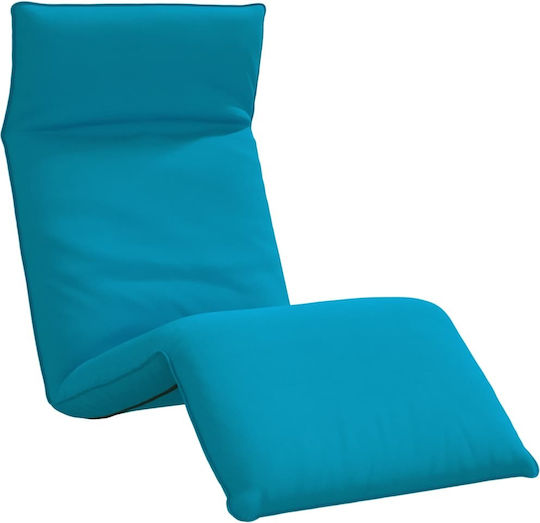 vidaXL vidaXL Beach Sunbed Light Blue Foldable Metallic 175x54cm