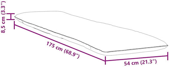 vidaXL vidaXL Beach Sunbed Pink Foldable Metallic 175x54cm