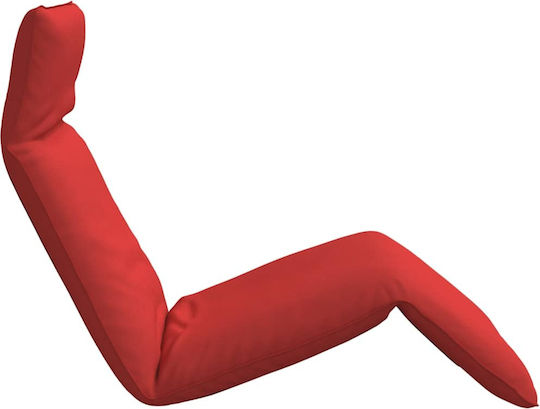 vidaXL vidaXL Beach Sunbed Red Foldable Metallic 175x54cm
