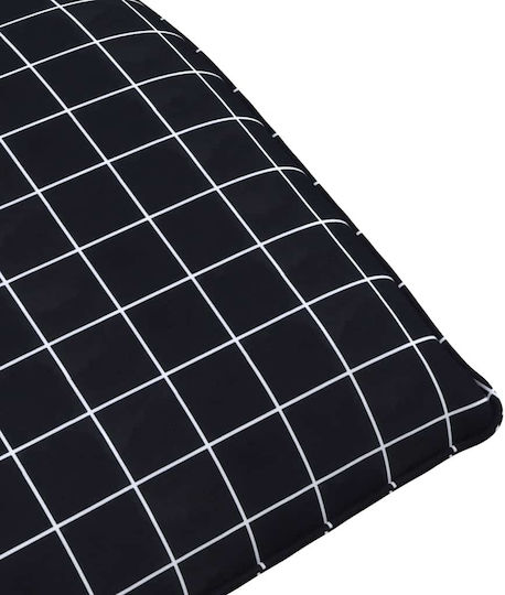 vidaXL vidaXL Beach Sunbed Black Foldable Metallic 175x54cm