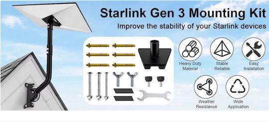 Βάση Κατόπτρου Δορυφορικής Starlink Gen 3 Heavy Duty