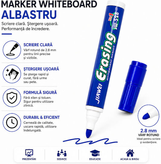 Markeri Consiliul De Administrație Albastru 2.8mm Set 10 Bucăți