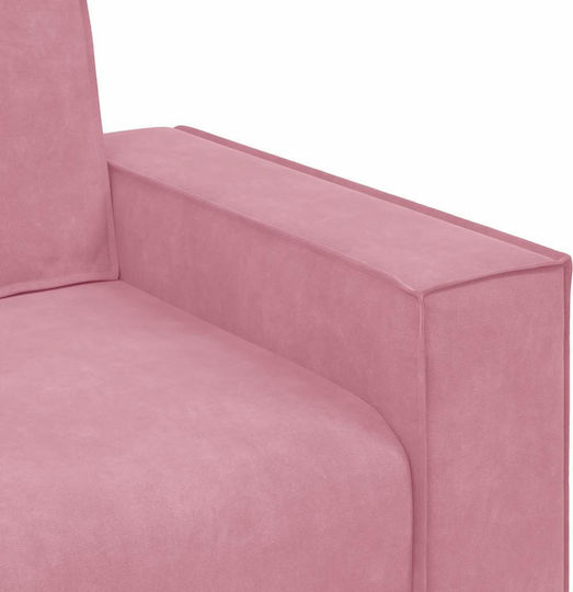 Two-Seater Velvet Pink Couch 180x78x84 cm