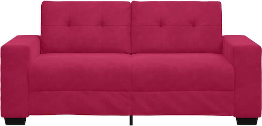 Двуместен Диван Кадифен Червено Вино 180x77x82см