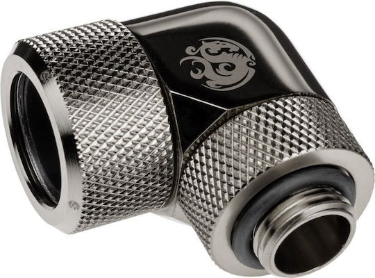 Bitspower Advanced Multi-link Adapter Connection Fitting 90 Grad G1/4 Inch Ag On 16mm Ad Hardtube Redatable Swivel Black Bp-bse90rmla16