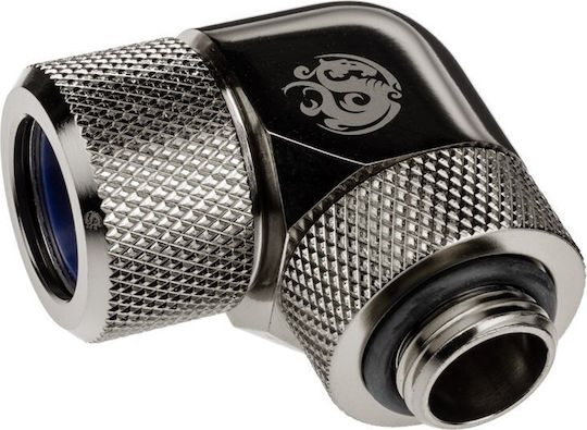 Bitspower Advanced Multi-link Adapter Connection Fitting 90 Grad G1/4 Inch Ag On 14mm Ad Hardtube Redatable Swivel Black Bp-bse90rmla14