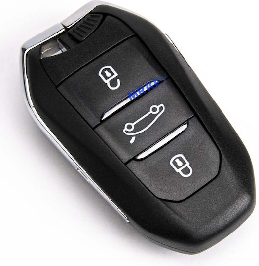 Дистанционно Ключ За Кола Peugeot 208 Citroen C4 Opel Astra 3 Бутона