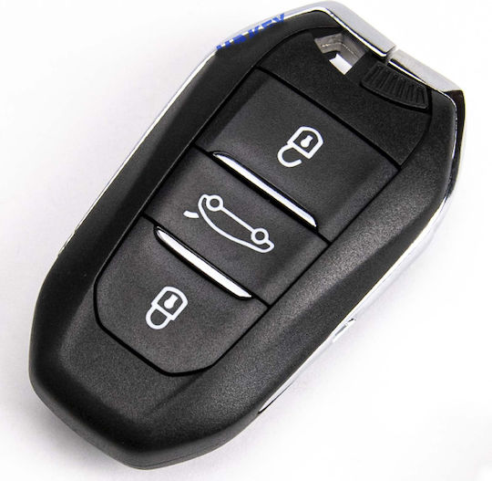 Дистанционно Ключ За Кола Peugeot 208 Citroen C4 Opel Astra 3 Бутона
