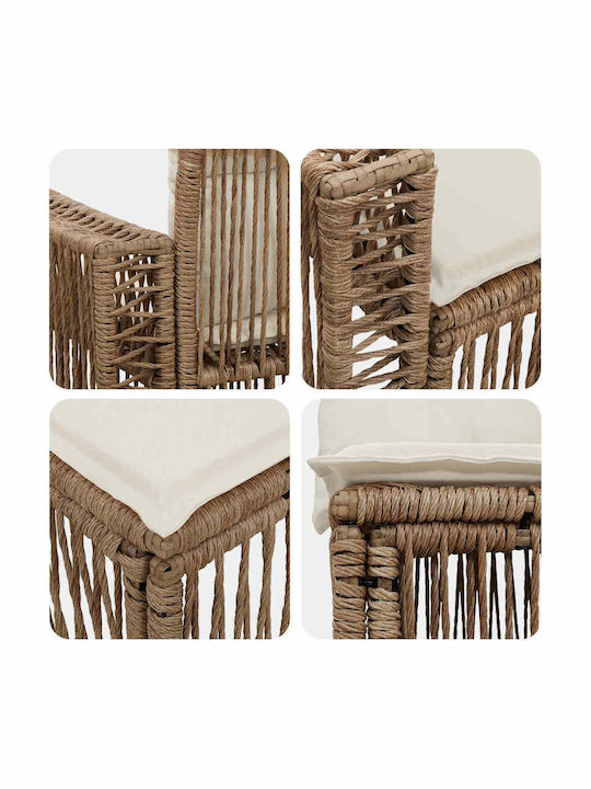 Γωνιακός Καναπές Εξωτερικού Χώρου Rattan