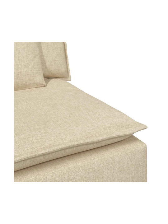 Vier Sitzer Sofa Beige 324x105x64cm