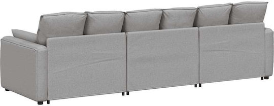 Canapea Patru Locuri Gri 324x105x64cm