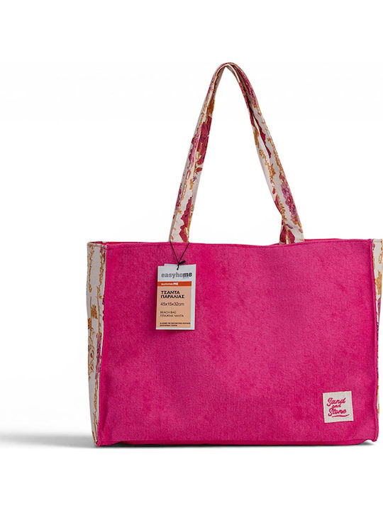 Easy Home Frottee Strandtasche Fuchsia
