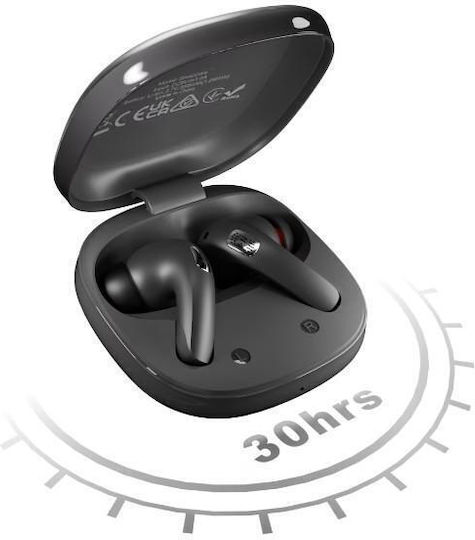 HiFuture Sonic Core In-ear Bluetooth Handsfree Ακουστικά με Αντοχή στον Ιδρώτα και Θήκη Φόρτισης Γκρι