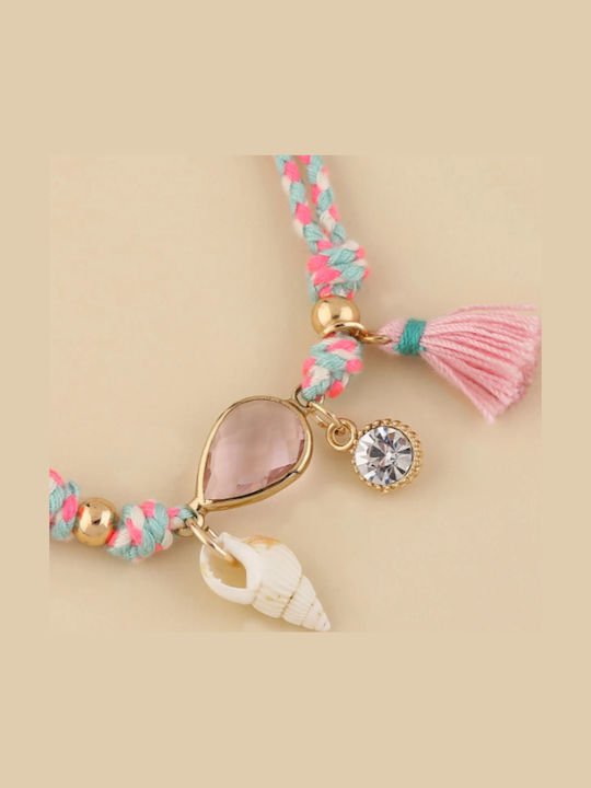Kids Bracelets Set Macrame with Stones