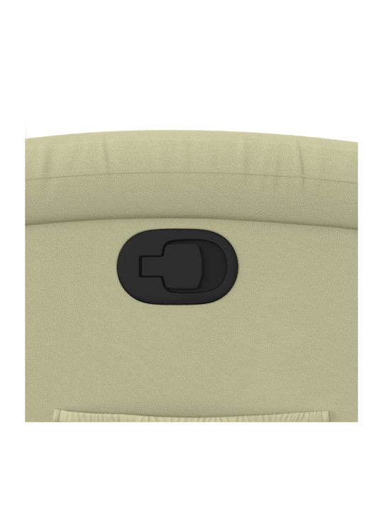 Scaun De Relaxare Relaxează-Te Cu Puf Din Piele Naturală Crem 70x86.5x99.5cm