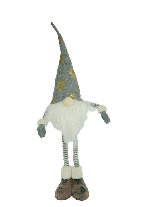 Christmas Elf Ornament Alista Home Gray White Textile 80 Cm
