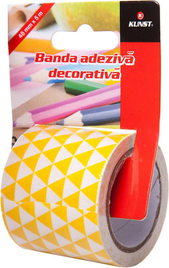 Kunst Geometric Decorative Benzile Adezive 500x4 8 Cm Tip Bandă Adezivă