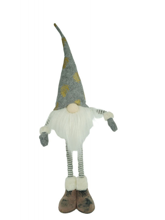 Christmas Elf Ornament Alista Home Gray White Textile 80 Cm
