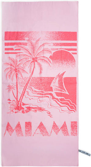 Easy Home Microfiber Body Towel 200gr/m² Pink 150x70cm