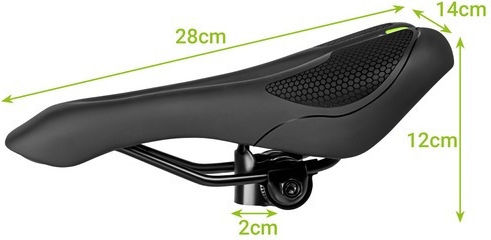 Fahrradsattel Carbon Schwarze 280 x 140 mm