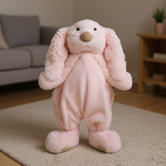 Beppe Plush Toys Πανάκι Μωρού Νάνι Kουνελάκι Charlotte Ροζ
