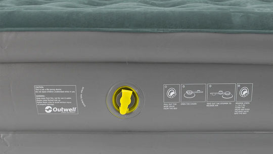 Outwell Φουσκωτό Στρώμα Ύπνου Διπλό Excellent King 200x150x30εκ. Γκρι