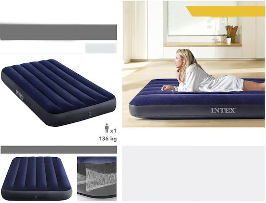 Aufblasbares Camping-Luftmatratze Einzel 191x99x25cm Blaue