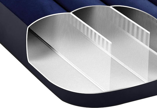 Aufblasbares Camping-Luftmatratze Einzel 191x99x25cm Blaue