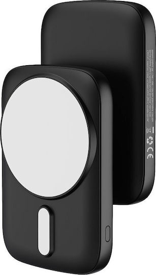 Blue Star DG-P8 MagSafe Baterie Externă 5000mAh 20W cu Port USB-C Negru